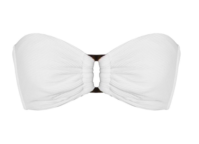 NEUHEITEN White Pearl Padded Bandeau Bikini Großer Ausverkauf