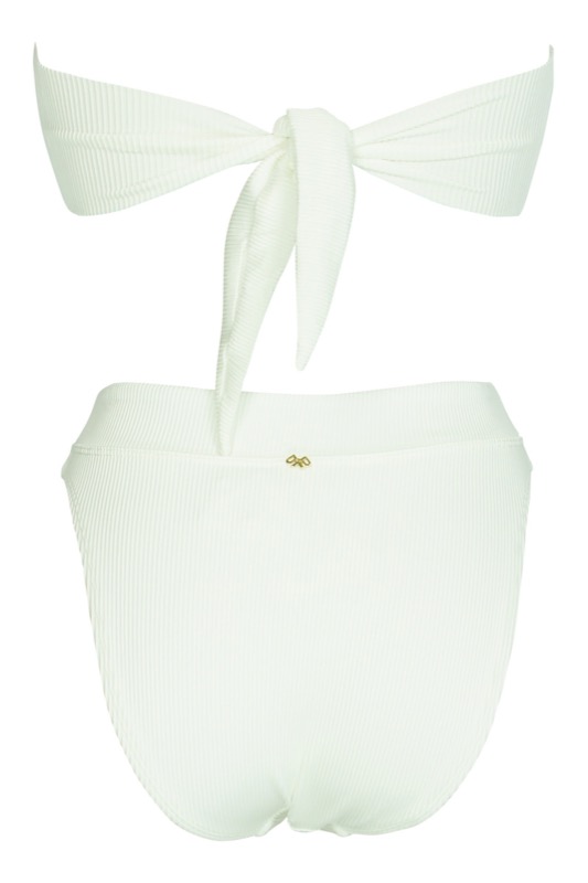 NEUHEITEN White Pearl Padded Bandeau Bikini Großer Ausverkauf