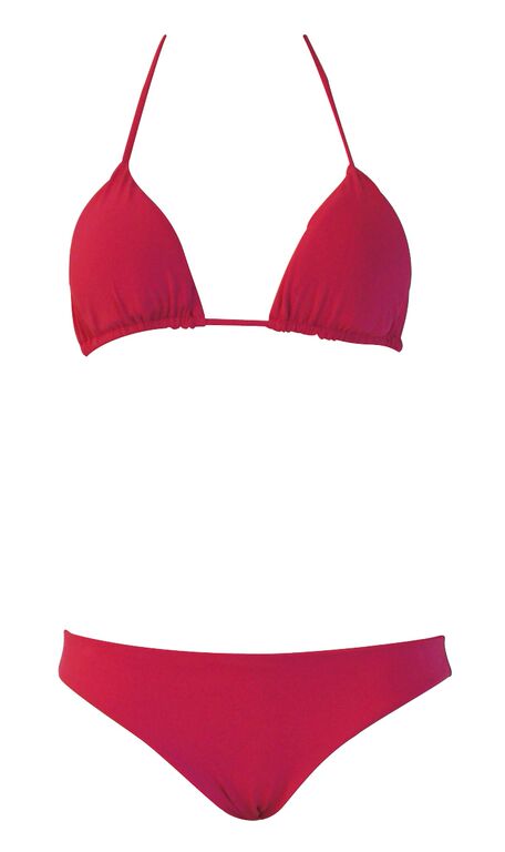 SALE Gefütterter Triangle Bikini in Fuchsia Zeitlich begrenztes Angebot