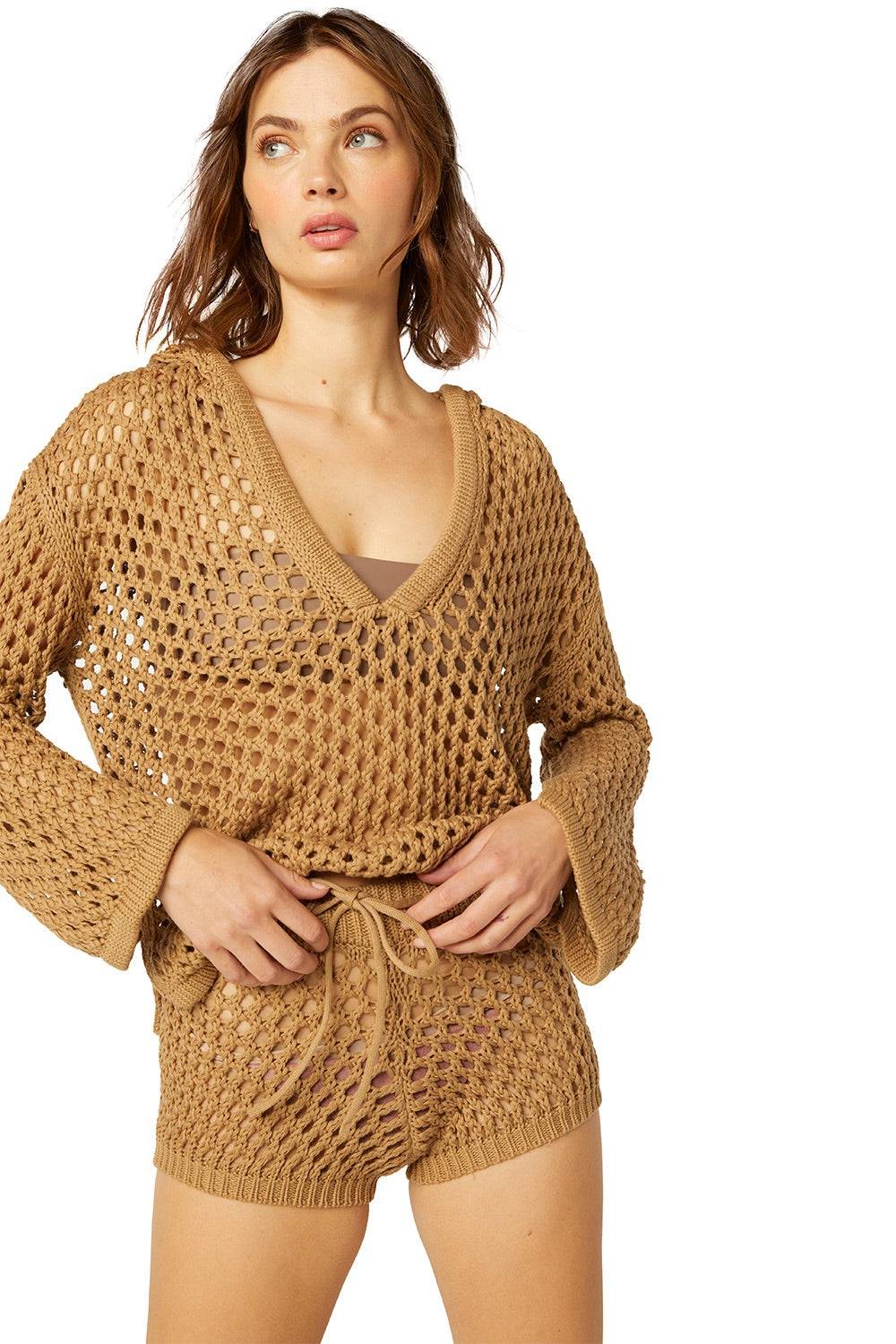 RESORTWEAR Shamani Hoodie Mocha Versandkostenfrei