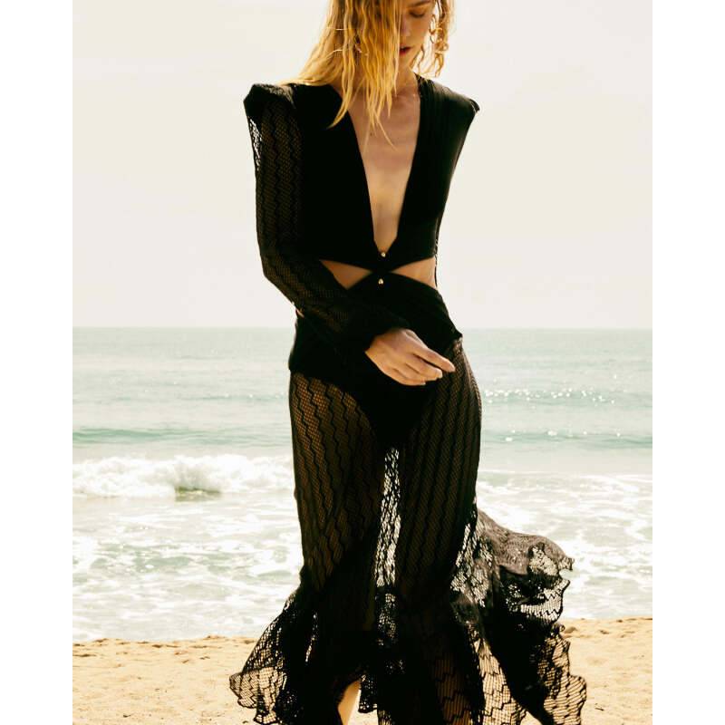 NEUHEITEN Cut-Out Kleid Schwarz Hotsell