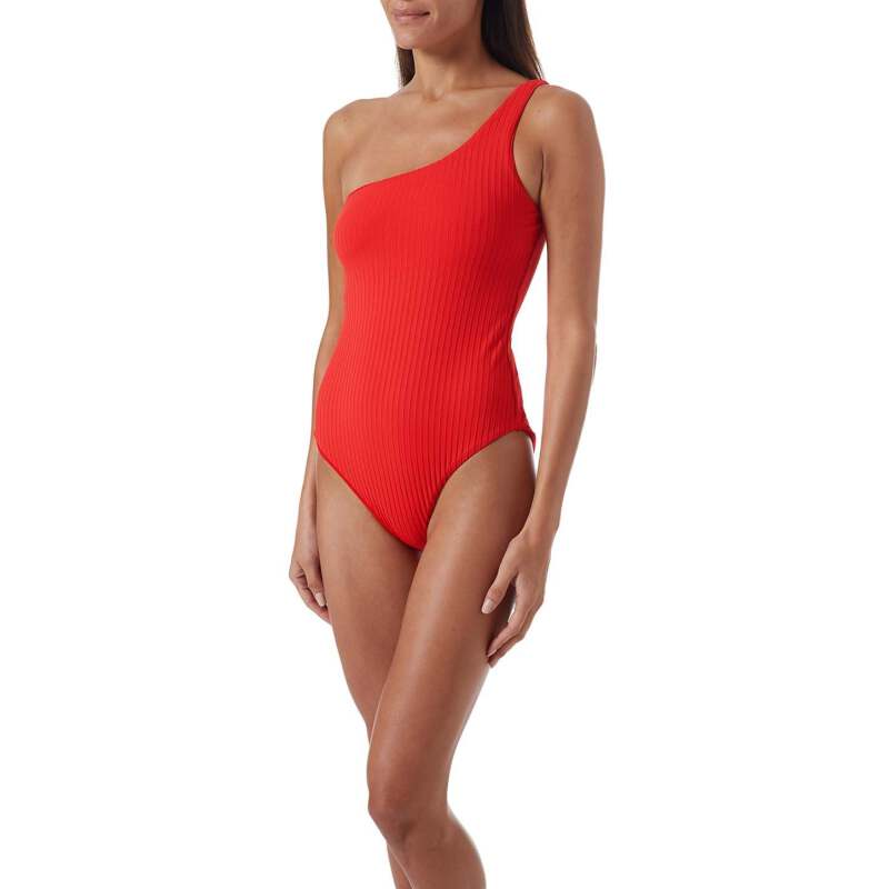 NEUHEITEN Palermo Padded Badeanzug Red Ribbed Top Angebot