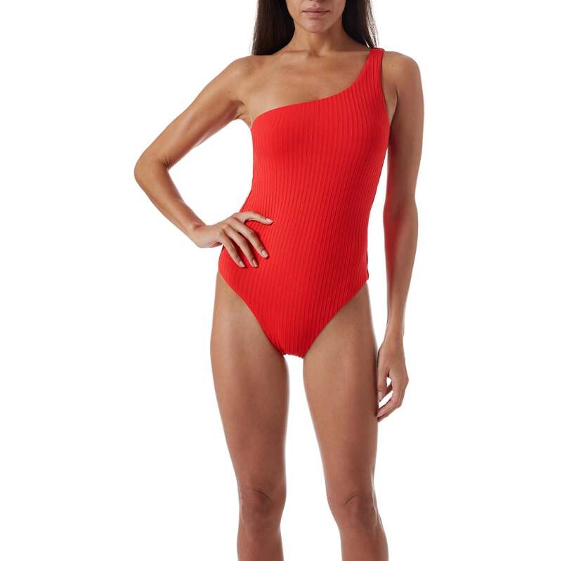 NEUHEITEN Palermo Padded Badeanzug Red Ribbed Top Angebot