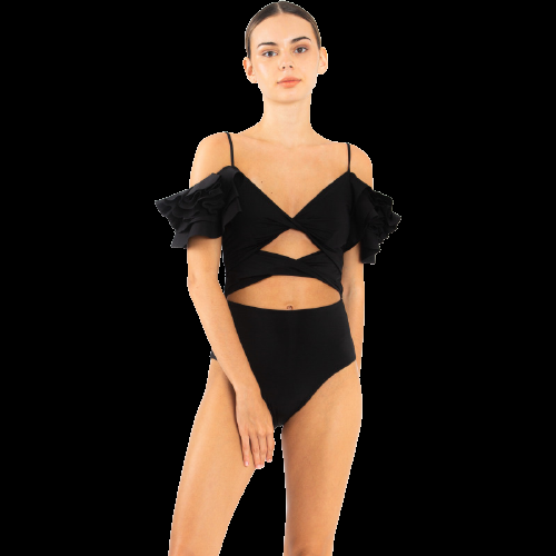 NEUHEITEN Coral Badeanzug Schwarz Online Outlet