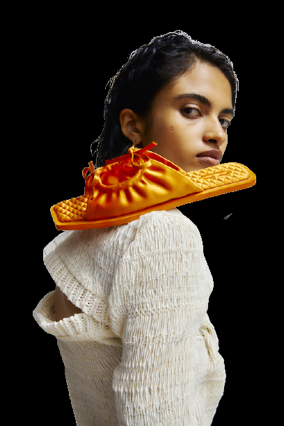 ACCESSOIRES Adele Sandale Orange Wochenangebot