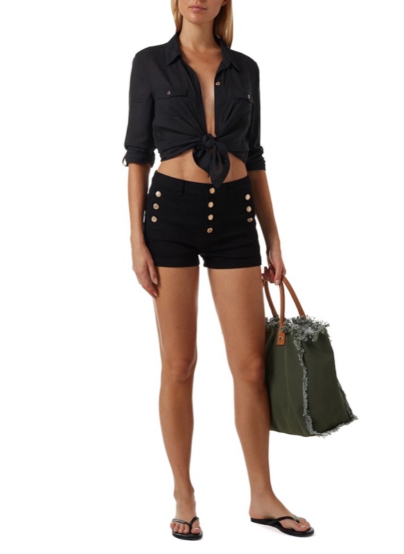 ACCESSOIRES Cap Ferrat Tote Olive Sonderangebot der Fabrik