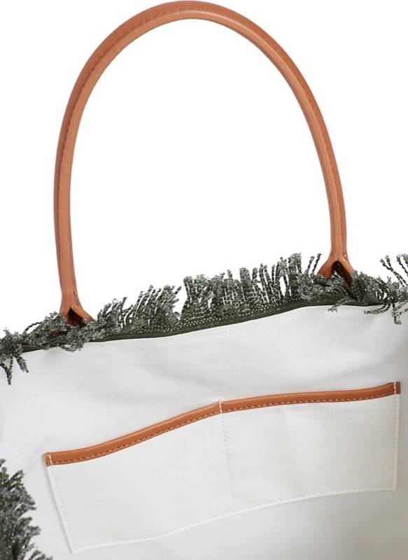 ACCESSOIRES Cap Ferrat Tote Olive Sonderangebot der Fabrik