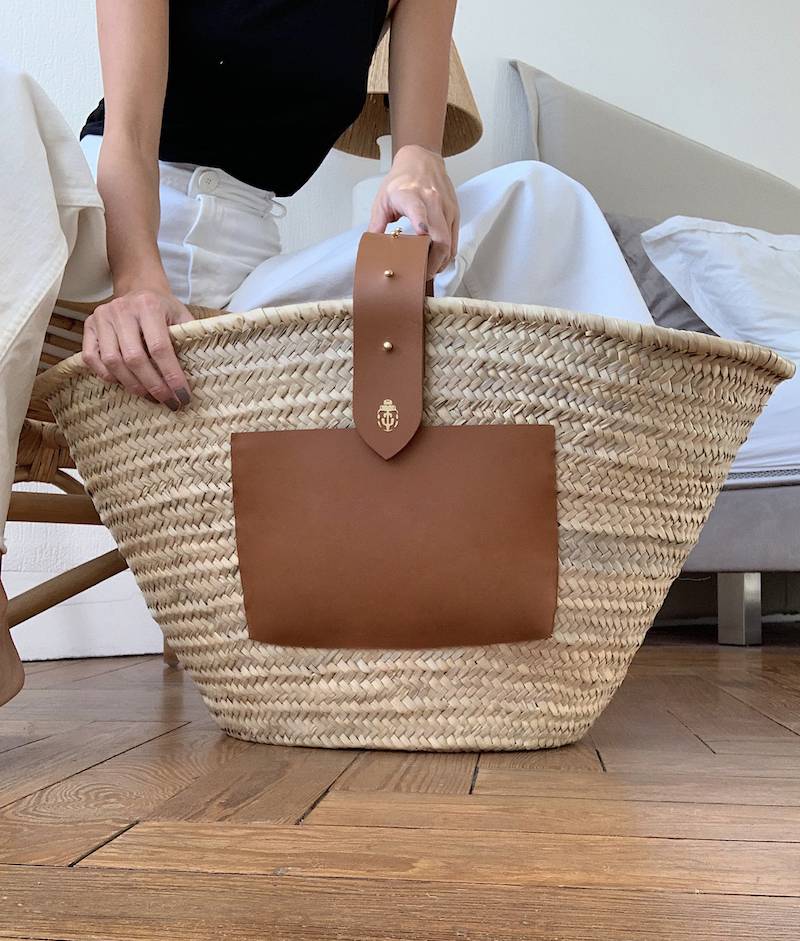 ACCESSOIRES Tulum Korbtasche Cognac Saisonschlussverkauf