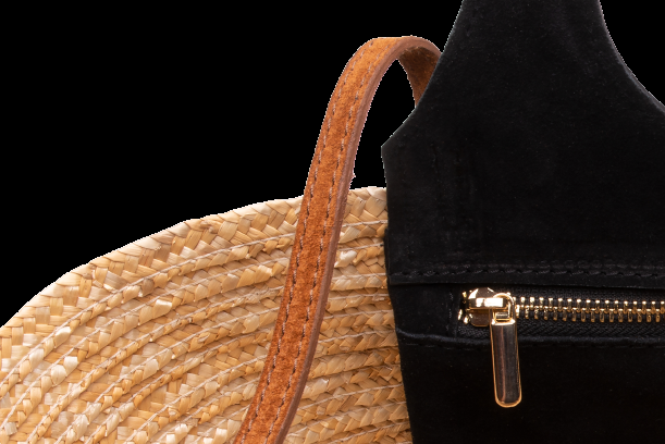ACCESSOIRES Mini Tote Natur/Schwarz Heißer Verkauf