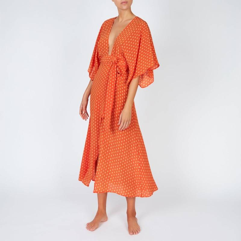 RESORTWEAR Modica Wickelkleid aus Seide Neueste Stile
