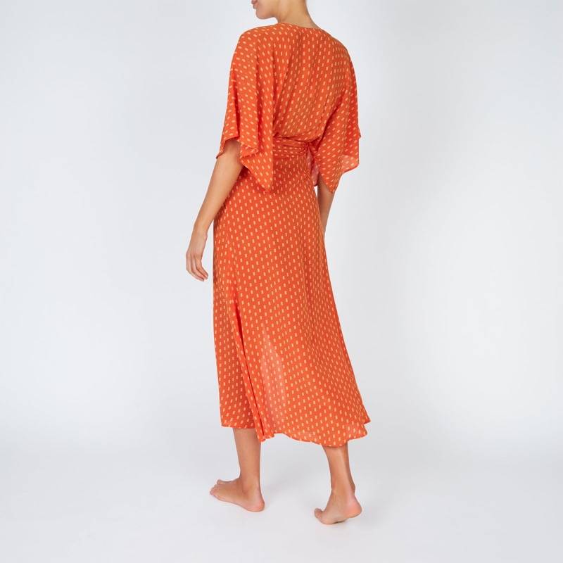RESORTWEAR Modica Wickelkleid aus Seide Neueste Stile