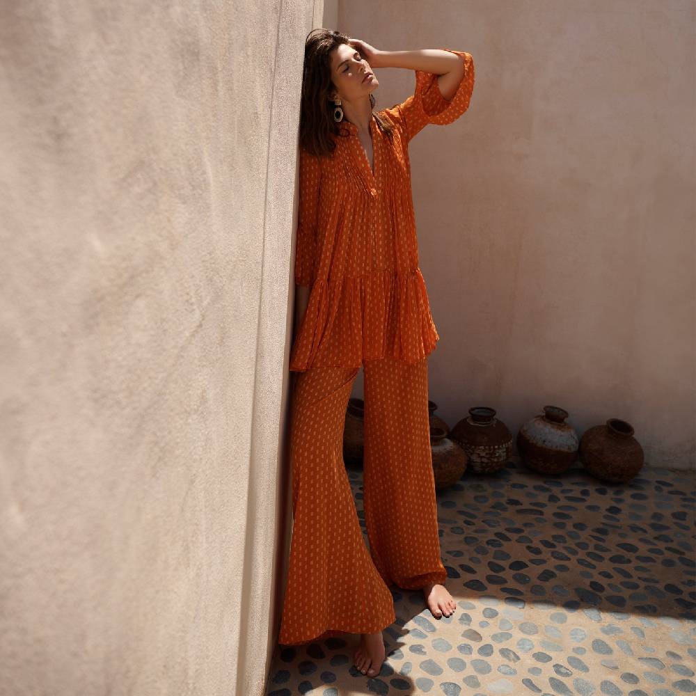 RESORTWEAR Diana Seiden Hose orange Zeitbegrenzte Promotion