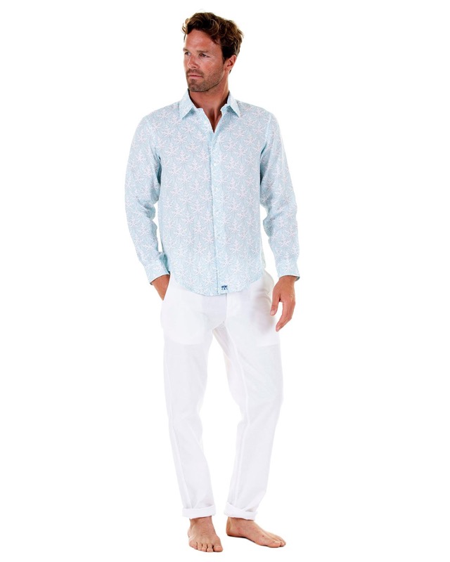 HERREN Leinenhemd Papaya grau Hotsell