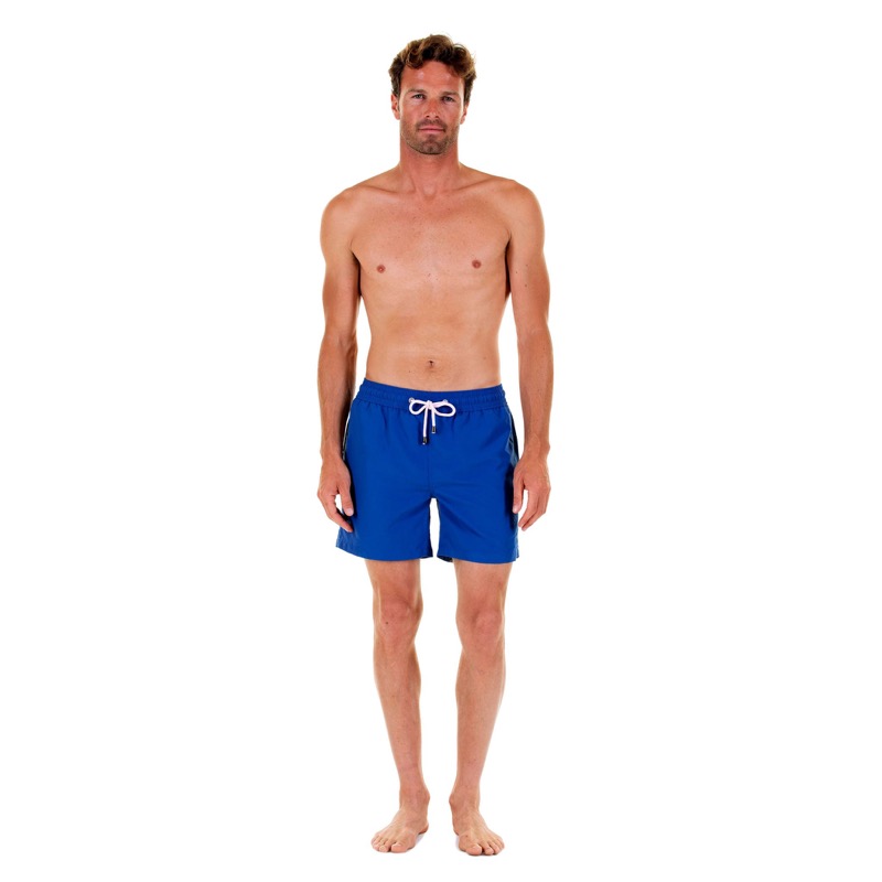HERREN Badehose in regatta-blau Günstiger Verkauf