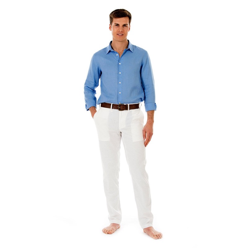 HERREN Leinenhose in weiß Meist gekauft