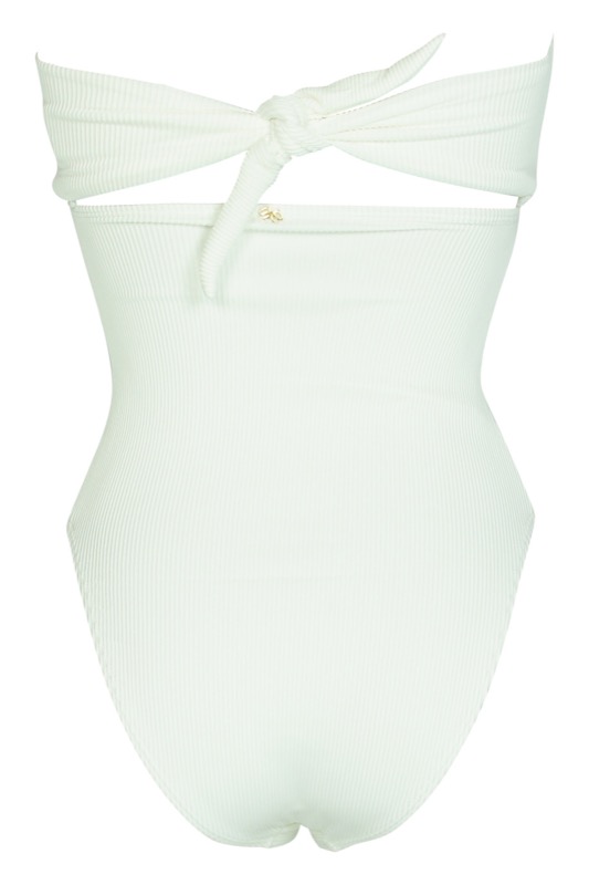 BADEANZÜGE White Pearl Padded Bandeau Badeanzug Fabrik Onlineshop