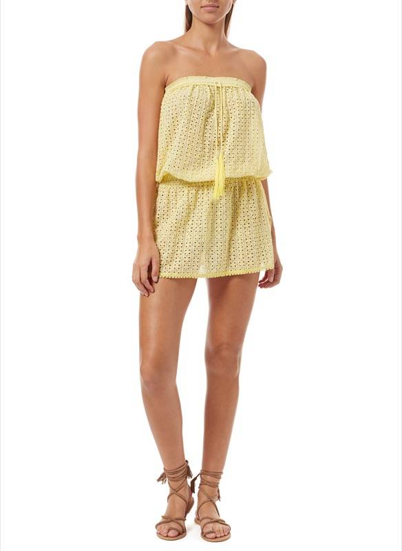 RESORTWEAR Adela Bandeau Kleid in gelb Rabatt