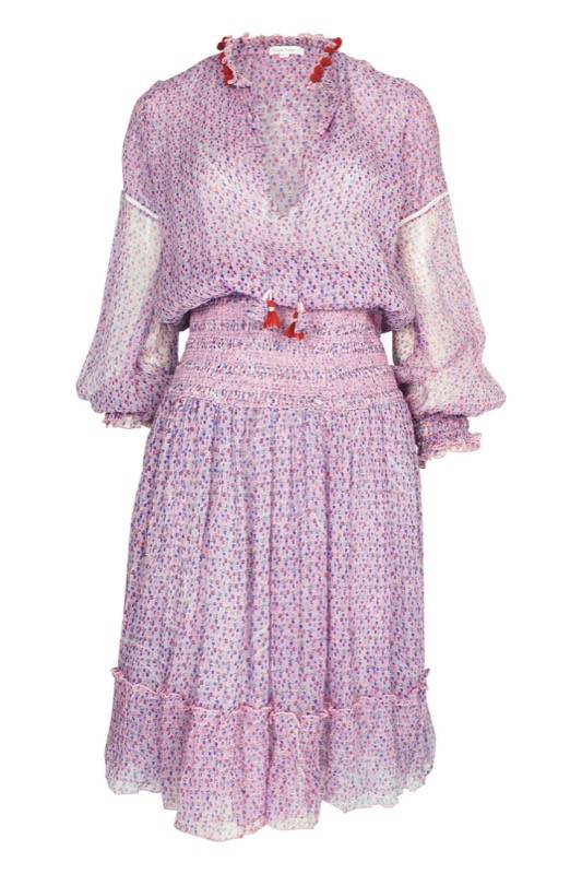 SALE Clara Minikleid in Pink Geo Flower Black Friday