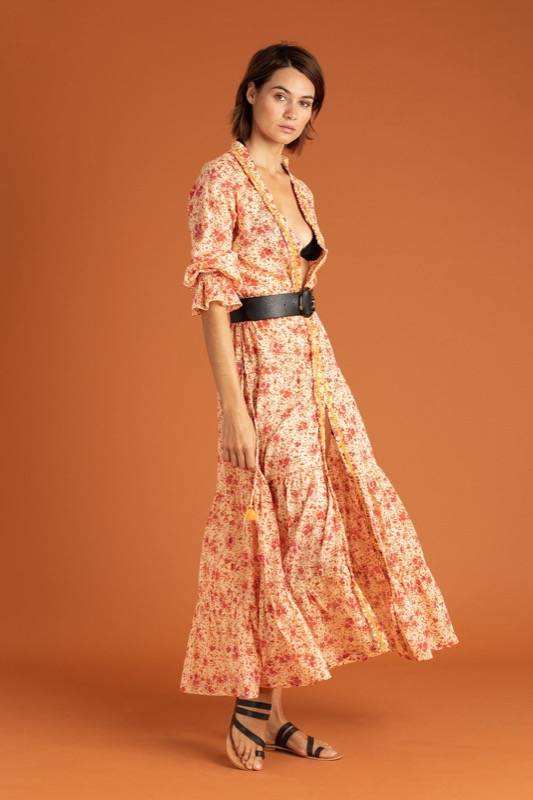 SALE Rita Maxikleid Gelb Osterangebot