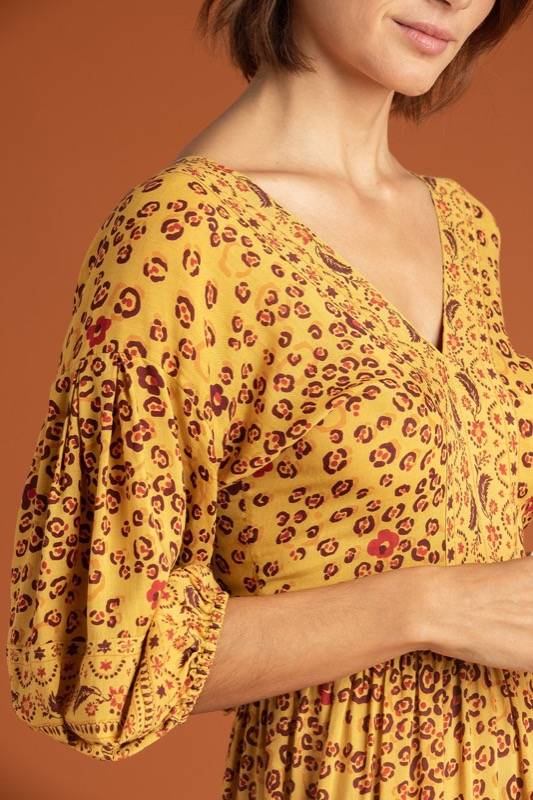 SALE Mia Maxikleid Gelb Top Angebot
