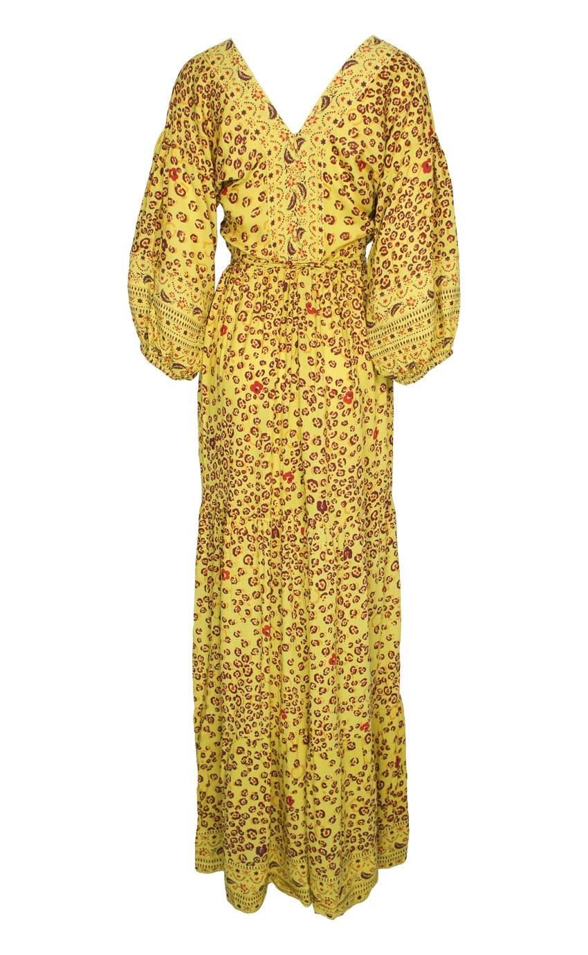 SALE Mia Maxikleid Gelb Top Angebot