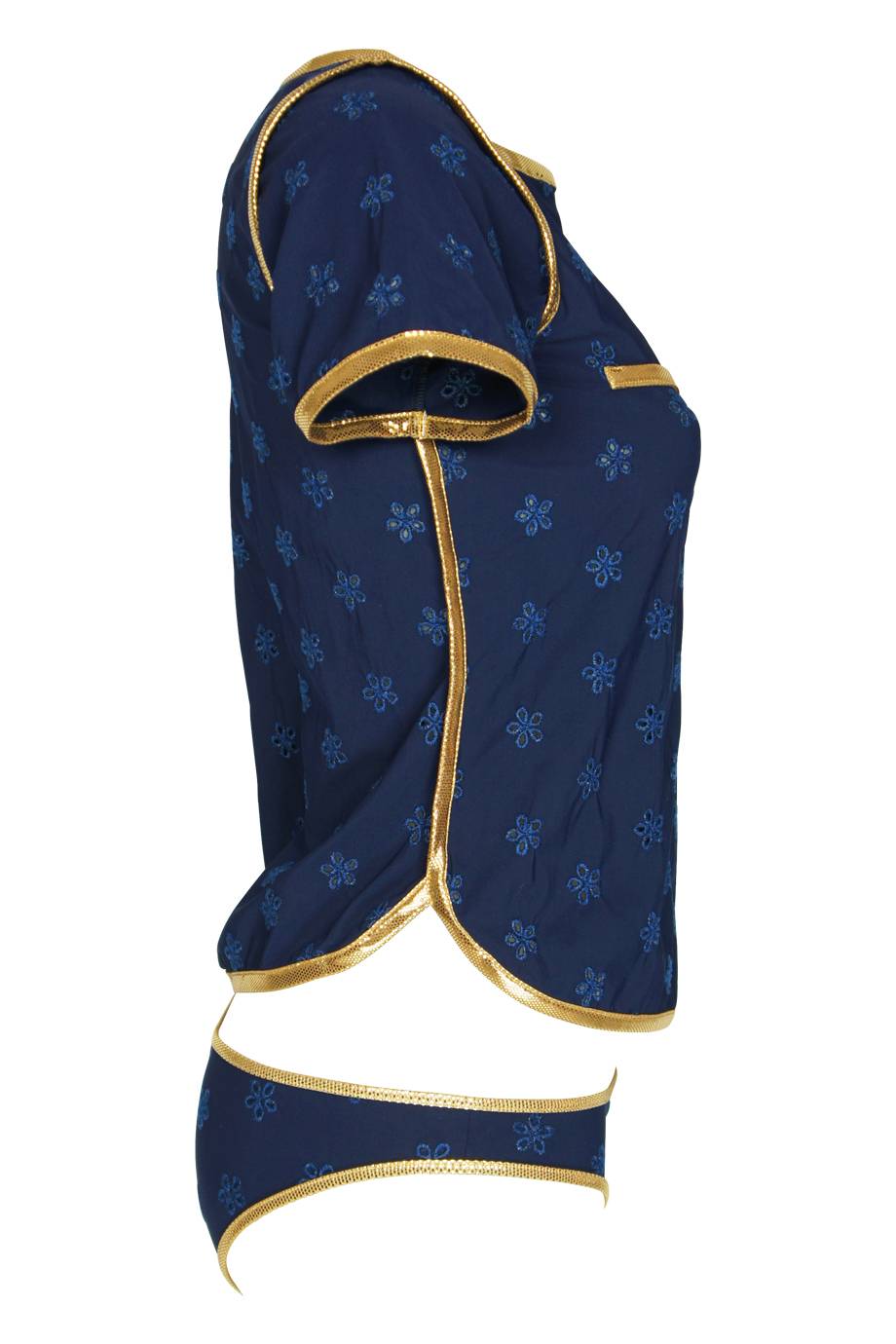 SALE Surfrider Beach Top mit Bikini Slip Blau Neueste Mode