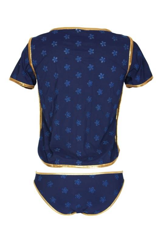 SALE Surfrider Beach Top mit Bikini Slip Blau Neueste Mode