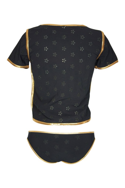 SALE Surfrider Beach Top mit Bikini Slip Black Zeitlich begrenztes Angebot