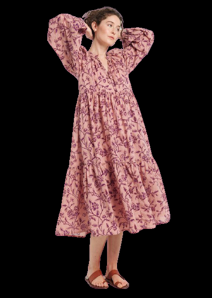 SALE Jaya Birdsong Kleid Rosa Exklusive Angebote