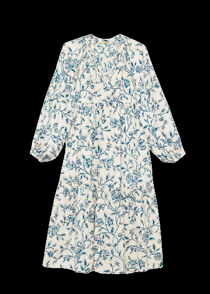SALE Jaya Birdsong Kleid Off-White Blitzangebot
