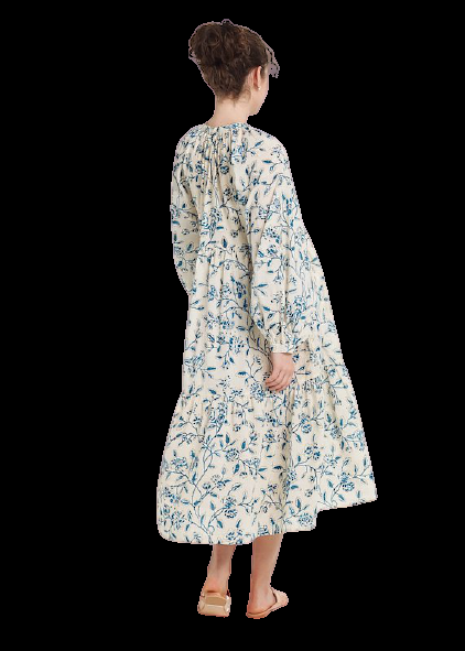 SALE Jaya Birdsong Kleid Off-White Blitzangebot