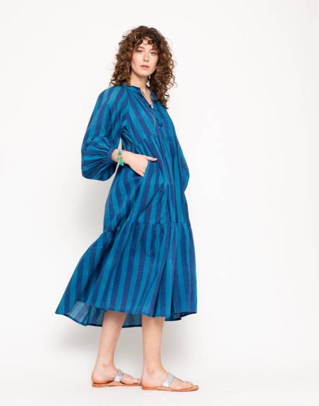 SALE Jaya Riviera Kleid blau Bis zu 65% Rabatt