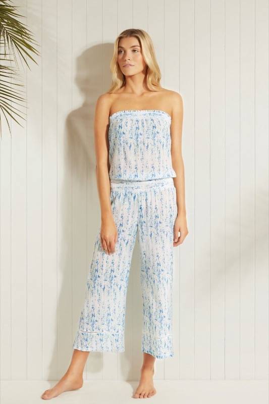 RESORTWEAR Milos Smocked Jumpsuit Bis zu 55% Rabatt