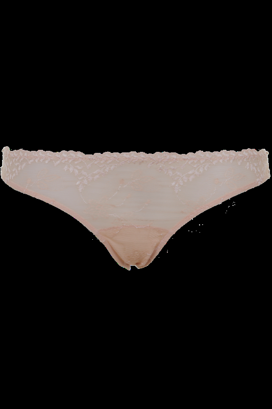 LINGERIE Acapulco String aus Spitze in Puder Verkauf