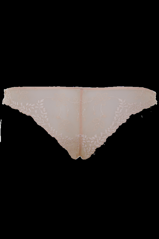 LINGERIE Acapulco String aus Spitze in Puder Verkauf