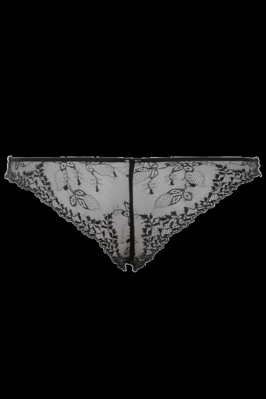 LINGERIE Acapulco String aus Spitze in Schwarz Fabrikverkauf