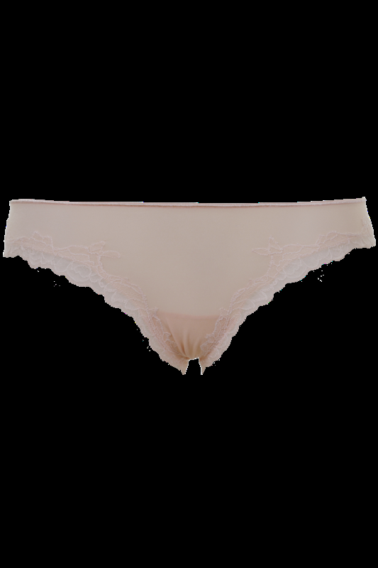 LINGERIE Bangalore String Brazilian cut in Puder aus Spitze Blitzverkäufe