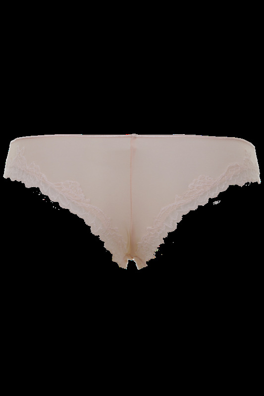 LINGERIE Bangalore String Brazilian cut in Puder aus Spitze Blitzverkäufe