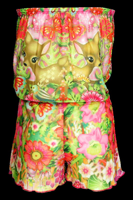 KINDER Baby Jumpsuit Bambi in pink Versandkostenfrei
