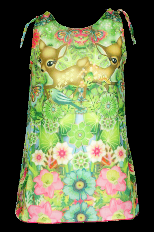KINDER Baby Kleid Bambi in grün