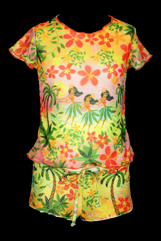 KINDER Baby T-Shirt Hula in gelb Lagerräumung