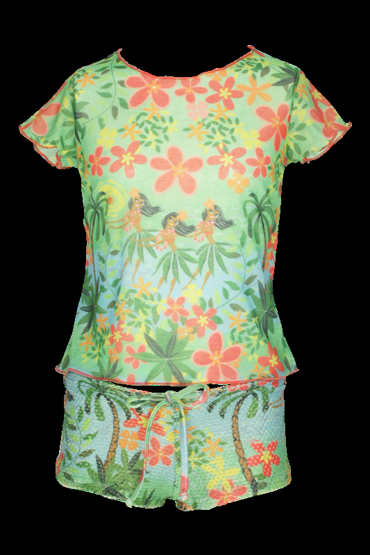 KINDER Baby Short Hula in grün Neueste Stile