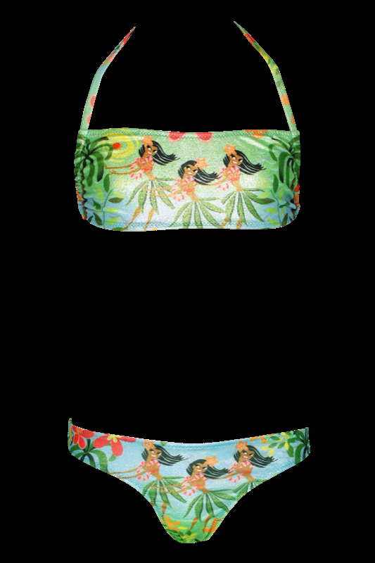 KINDER Baby Bikini Hula in grün Vierteljährliche Förderung