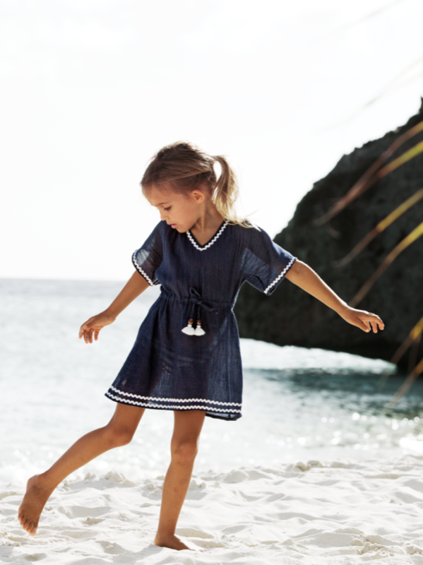 KINDER Girls Grace Kaftan Blue Begrenzt auf 3 Tage