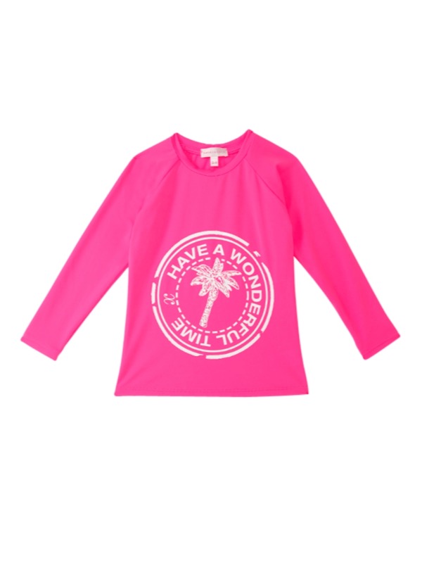 KINDER Girls Clara Swim Shirt Pink Outlet