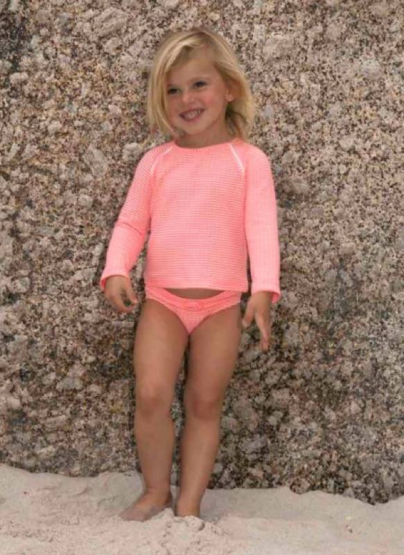 KINDER Baby Dakota Swim Shirt Fluro-ribbed Meist gekauft