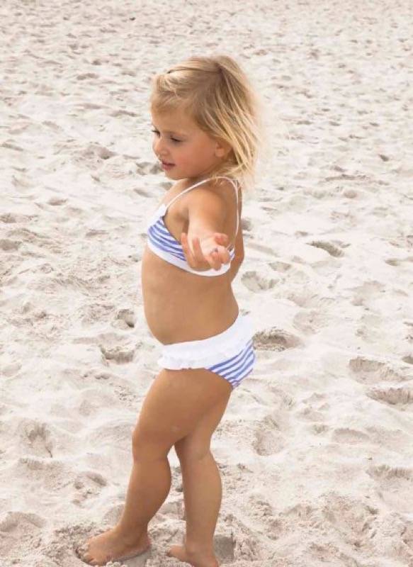 KINDER Baby New York Bikini Blue Stripe Großer Ausverkauf