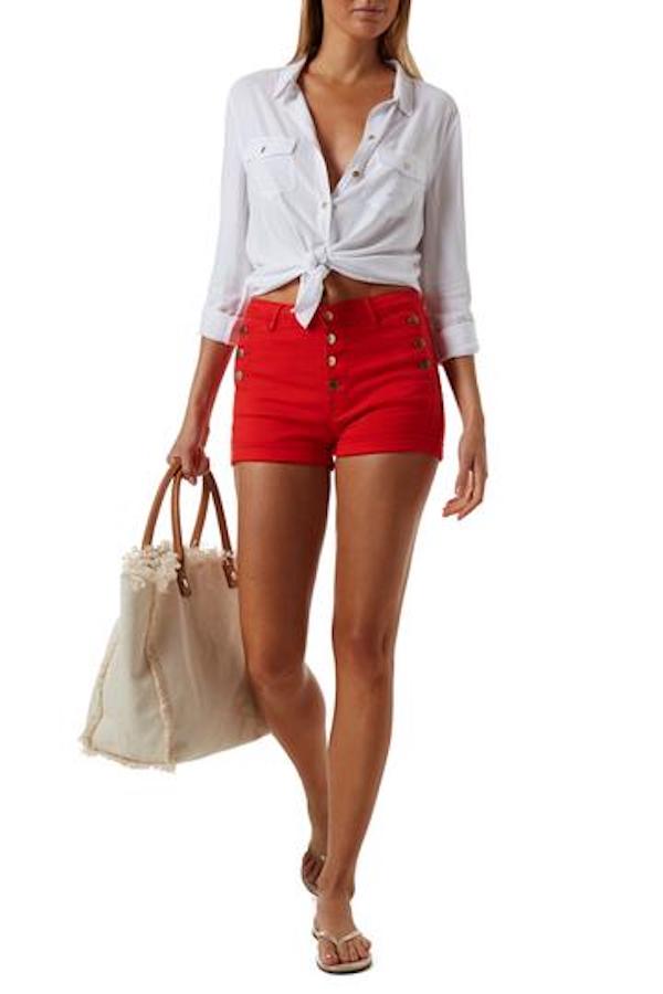 SALE Yanni Short Rot Osterangebot