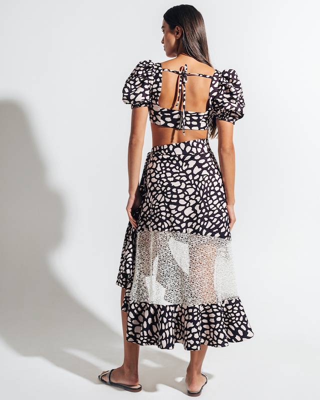 SALE Spotted Cropped Top Tägliche Deals
