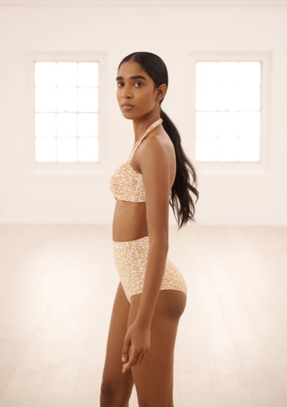 SALE Chiara Padded Bandeau Bikini Dotty Sand Online